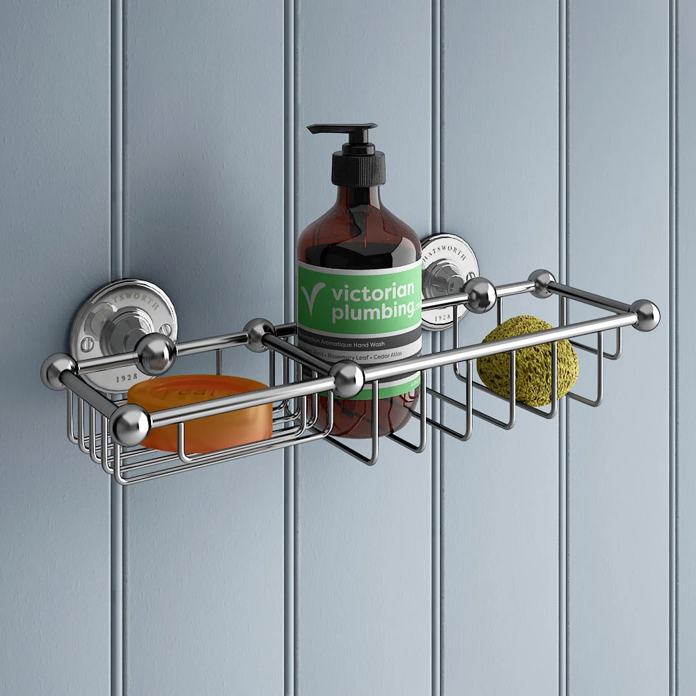 Chatsworth 1928 Traditional Large Soap Basket - Chrome 8 Chatsworth 1928 Traditional Large Soap Basket - Chrome - Image 6