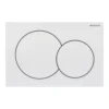 Geberit Alpha01 Round Dual Flush Plate - White 1 Geberit Alpha01 Round Dual Flush Plate - White -Victorian Plumbing Shop 115.035.11.1