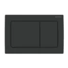 Geberit Alpha01 Square Dual Flush Plate - Matt Black -Victorian Plumbing Shop 115.055.14.1 1