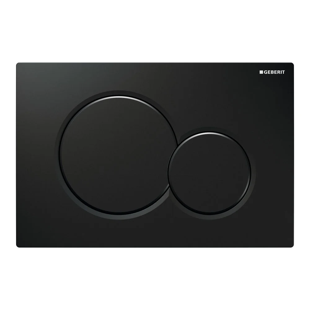 Geberit Sigma01 Black Dual Flush Plate For UP320 Cistern 3 Geberit Sigma01 Black Dual Flush Plate For UP320 Cistern