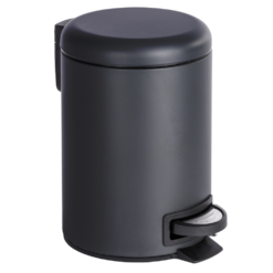 Wenko Leman 3 Litre Pedal Bin - Black