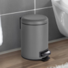 Wenko Leman 3L Pedal Bin - Grey -Victorian Plumbing Shop 22148100 l1