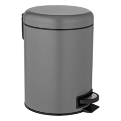 Wenko Leman 5L Pedal Bin - Grey