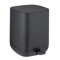 Wenko Davos 6.5 Litre Pedal Bin - Black -Victorian Plumbing Shop 24853100 l