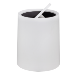 Wenko Atri 6 Litre Swing Cover Bin - White