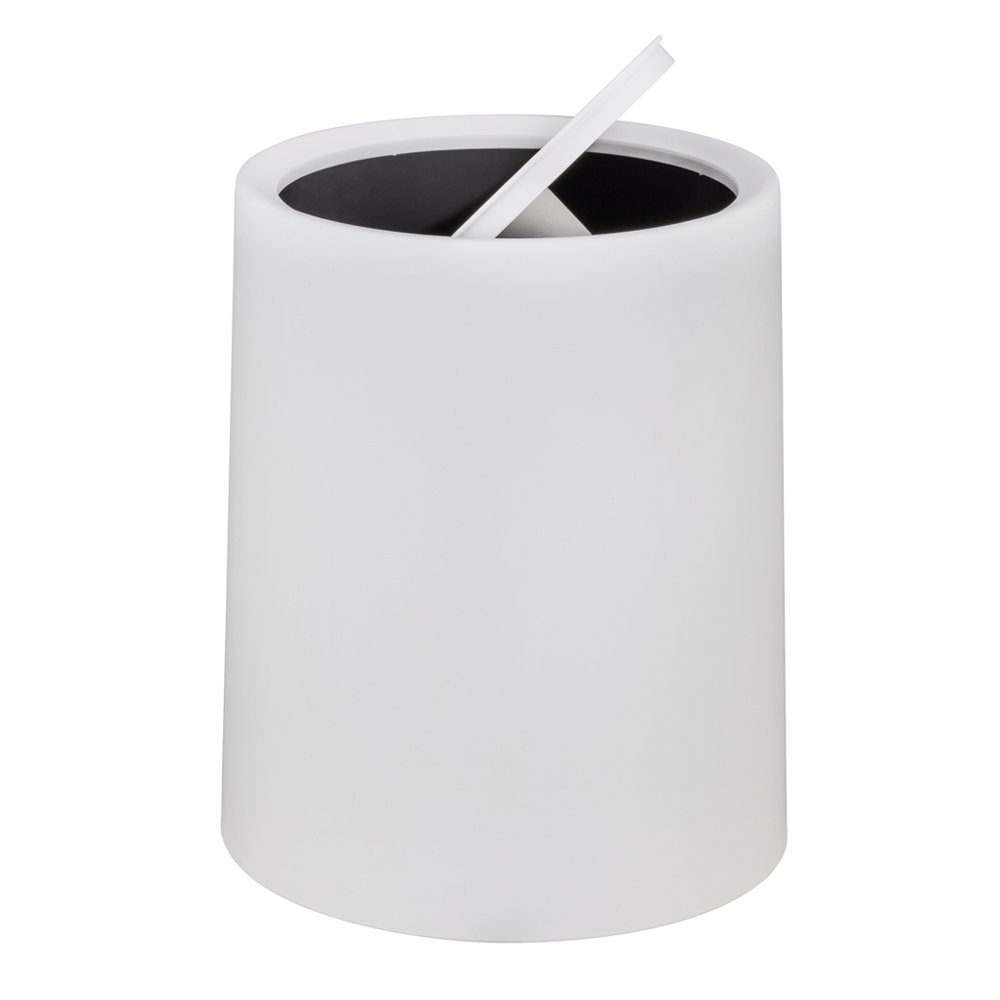 Wenko Atri 6 Litre Swing Cover Bin - White 3 Wenko Atri 6 Litre Swing Cover Bin - White