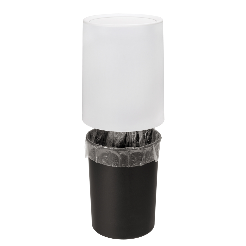 Wenko Atri 6 Litre Swing Cover Bin - White 4 Wenko Atri 6 Litre Swing Cover Bin - White - Image 2