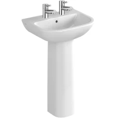 VitrA S20 Model 4 Piece Suite Closed Back CC Toilet & 60cm Basin -Victorian Plumbing Shop 2thbasins20