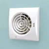 Hib. Hush Wall Mounted Bathroom Fan With Timer & Humidity Sensor - White -Victorian Plumbing Shop 31500 l