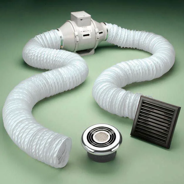 Hib. Cyclone White Wet Room Inline Fan With LED Lights - Warm White 4 Hib. Cyclone White Wet Room Inline Fan With LED Lights - Warm White - Image 2