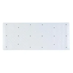 Aqualona Large White Roman Bath Mat - 370 X 900mm