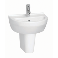 VitrA S50 4-Piece Bathroom Suite (BTW Toilet + 450mm Semi Pedestal Basin) -Victorian Plumbing Shop 5300 5315 d1