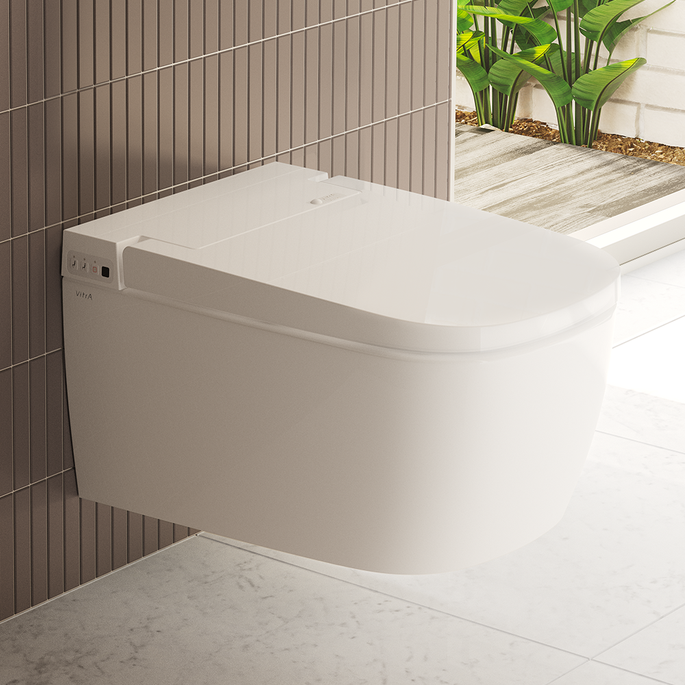 VitrA V-Care Smart Wall-Hung Essential Model Toilet And Soft Close Seat 6 VitrA V-Care Smart Wall-Hung Essential Model Toilet And Soft Close Seat - Image 4