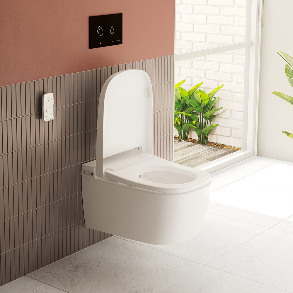 VitrA V-Care Smart Wall-Hung Essential Model Toilet And Soft Close Seat 7 VitrA V-Care Smart Wall-Hung Essential Model Toilet And Soft Close Seat - Image 5