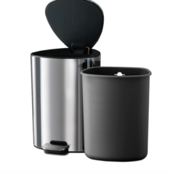 Joseph Joseph EasyStore Luxe 5L Pedal Bin - Stainless Steel -Victorian Plumbing Shop 70596