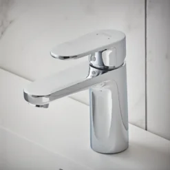 Hansgrohe Vernis Blend Single Lever Basin Mixer 100 Without Waste - Chrome -Victorian Plumbing Shop 7158000.ai2