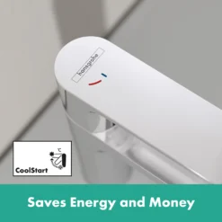 Hansgrohe Rebris S CoolStart Single Lever Basin Mixer 110 With Pop-up Waste - Chrome 18 Hansgrohe Rebris S CoolStart Single Lever Basin Mixer 110 With Pop-up Waste - Chrome -Victorian Plumbing Shop 72519000 d1a