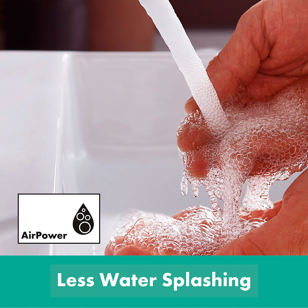 Hansgrohe Rebris S CoolStart Single Lever Basin Mixer 110 With Pop-up Waste - Chrome 12 Hansgrohe Rebris S CoolStart Single Lever Basin Mixer 110 With Pop-up Waste - Chrome - Image 10