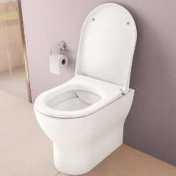 VitrA Evi Round Rimless Back-to-Wall Toilet With Soft-Close Seat 32 VitrA Evi Round Rimless Back-to-Wall Toilet With Soft-Close Seat -Victorian Plumbing Shop 7517b003 6341 d11