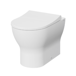 VitrA Evi Round Rimless Back-to-Wall Toilet With Soft-Close Seat 26 VitrA Evi Round Rimless Back-to-Wall Toilet With Soft-Close Seat -Victorian Plumbing Shop 7517b003 6341 d1n