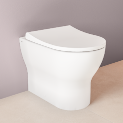 VitrA Evi Round Rimless Back-to-Wall Toilet With Soft-Close Seat 22 VitrA Evi Round Rimless Back-to-Wall Toilet With Soft-Close Seat -Victorian Plumbing Shop 7517b003 6341 n2