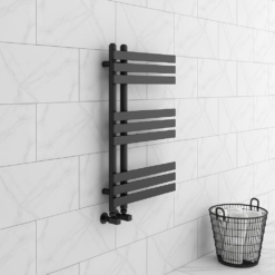 Arezzo Anthracite 800 X 500mm 9 Bars Designer Heated Towel Rail -Victorian Plumbing Shop a8x500b9af d1a