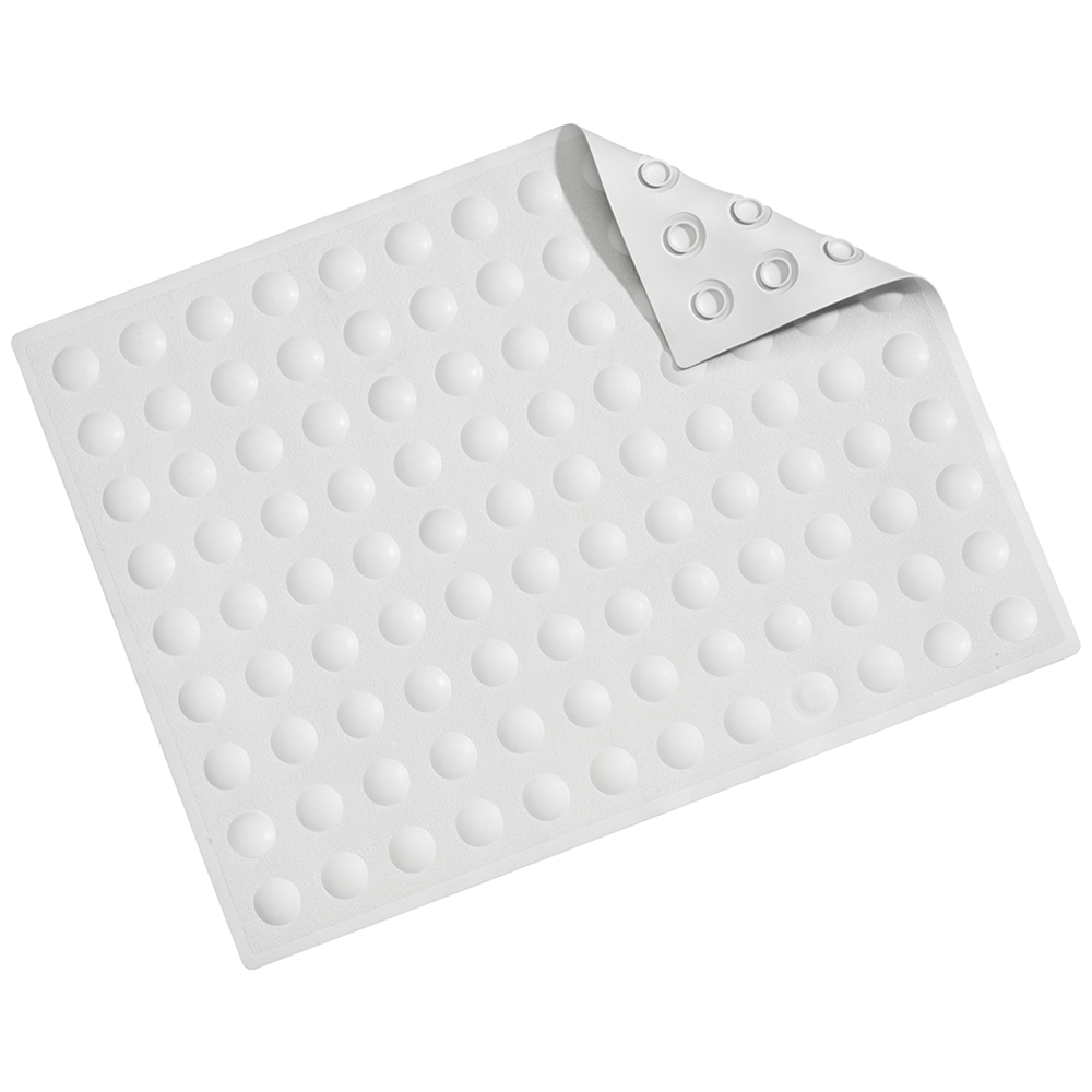 Croydex Dome Sucker Bath Mat 570 X 430mm White 6 Croydex Dome Sucker Bath Mat 570 X 430mm White - Image 4