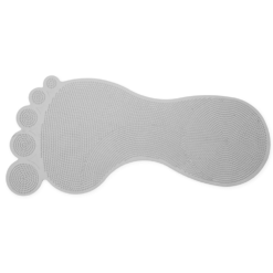 Croydex Grey Big Foot Rubber Bath Mat 350 X 760mm -Victorian Plumbing Shop ag220031h l