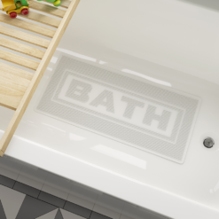 Croydex White Non-Slip Bath Mat With Secure Grip Suction Cups, With Hygiene 'n' Clean 340 X 760mm 9 Croydex White Non-Slip Bath Mat With Secure Grip Suction Cups, With Hygiene 'n' Clean 340 X 760mm -Victorian Plumbing Shop ag340022h 4