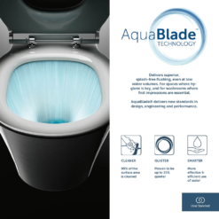 Ideal Standard Tesi AquaBlade Close Coupled WC + Seat -Victorian Plumbing Shop aquablade