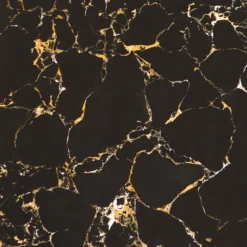 Arezzo Iconic Marble Floating Basin Shelf (Black & Gold - 600 X 400mm)