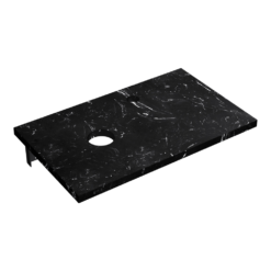 Arezzo Marble Floating Basin Shelf (Black Carrara - 500mm Wide) 9 Arezzo Marble Floating Basin Shelf (Black Carrara - 500mm Wide) -Victorian Plumbing Shop arzmwtblk5 lrg2