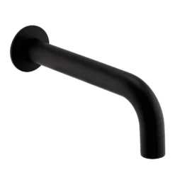 Arezzo Matt Black Wall Mounted Bath Spout