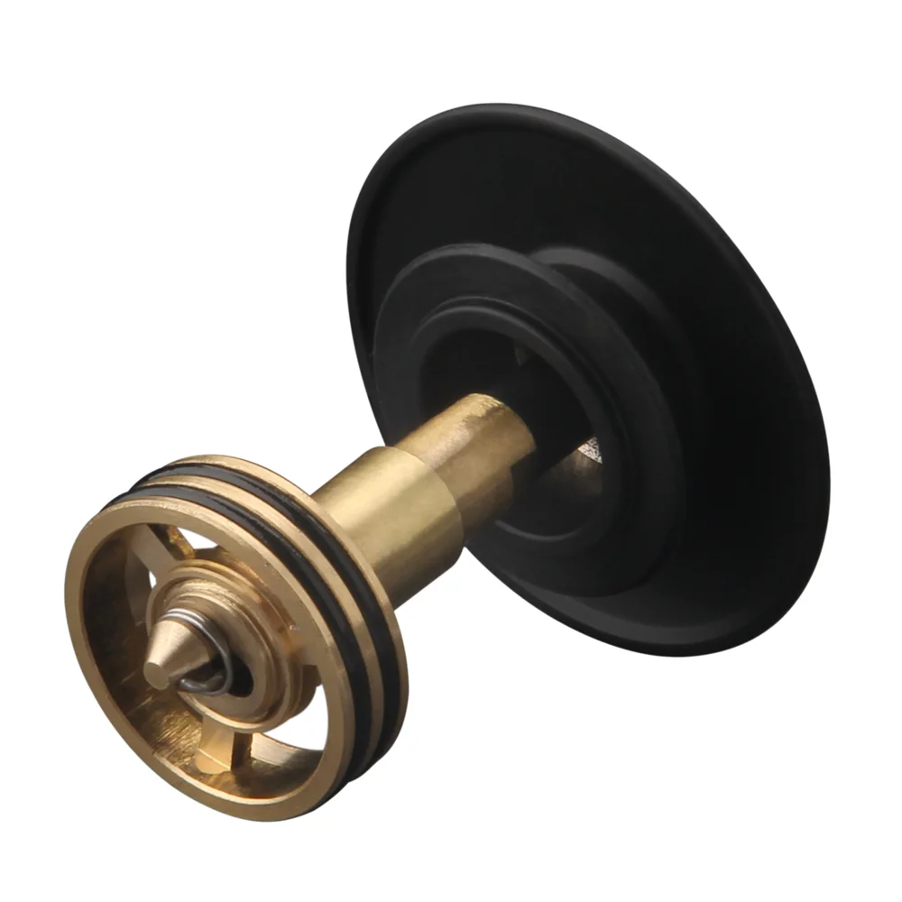 Arezzo Matt Black Slotted Easy Clean Click Clack Basin Waste 4 Arezzo Matt Black Slotted Easy Clean Click Clack Basin Waste - Image 2