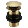 Arezzo Brushed Brass Unslotted Easy Clean Click Clack Basin Waste 1 Arezzo Brushed Brass Unslotted Easy Clean Click Clack Basin Waste -Victorian Plumbing Shop az16uebb l
