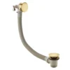 Arezzo Brushed Brass Round Slimline Freeflow Bath Filler Waste And Overflow 1 Arezzo Brushed Brass Round Slimline Freeflow Bath Filler Waste And Overflow -Victorian Plumbing Shop az243bbl