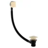 Arezzo Square Brushed Brass Easy Clean Click Clack Bath Waste With Overflow