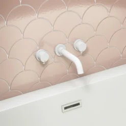 Arezzo Round Matt White Wall Mounted (3TH) Bath Filler Tap 7 Arezzo Round Matt White Wall Mounted (3TH) Bath Filler Tap -Victorian Plumbing Shop az3whtbt d2
