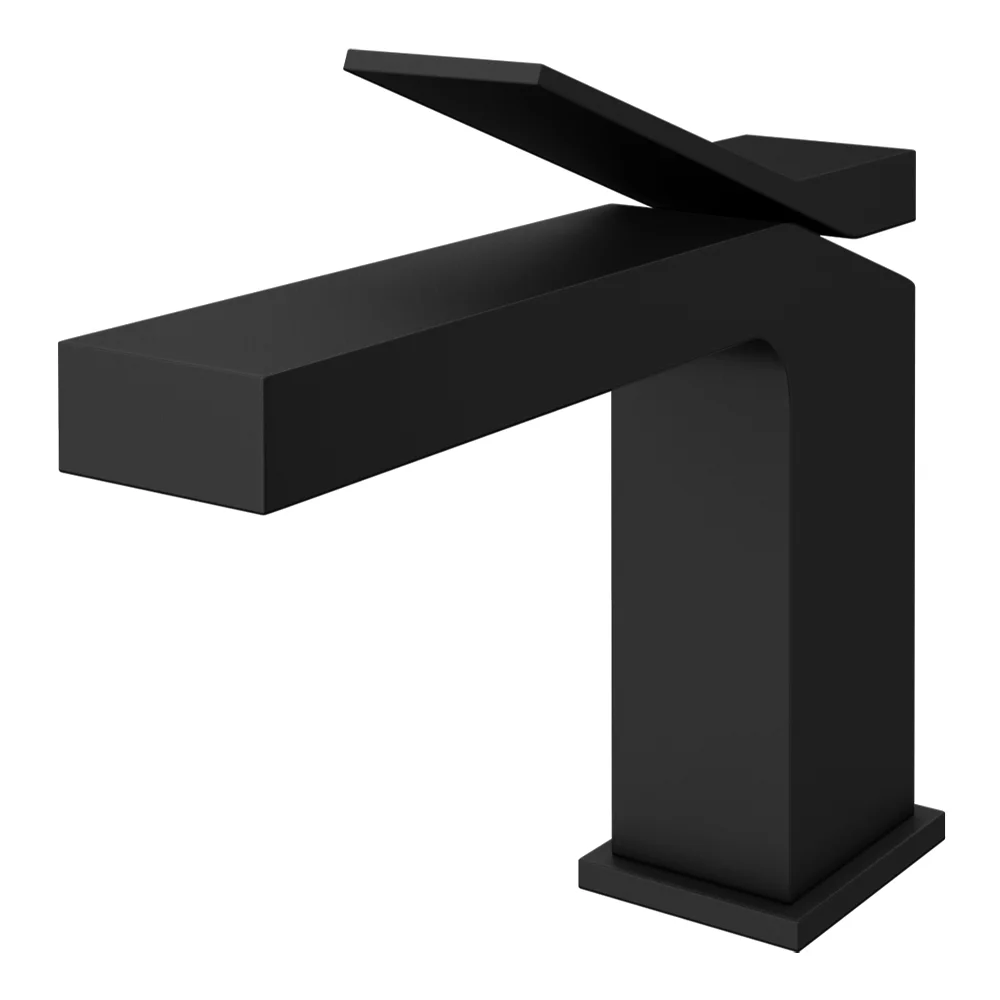 Arezzo Leva Mono Basin Mixer Tap Matt Black 4 Arezzo Leva Mono Basin Mixer Tap Matt Black - Image 2