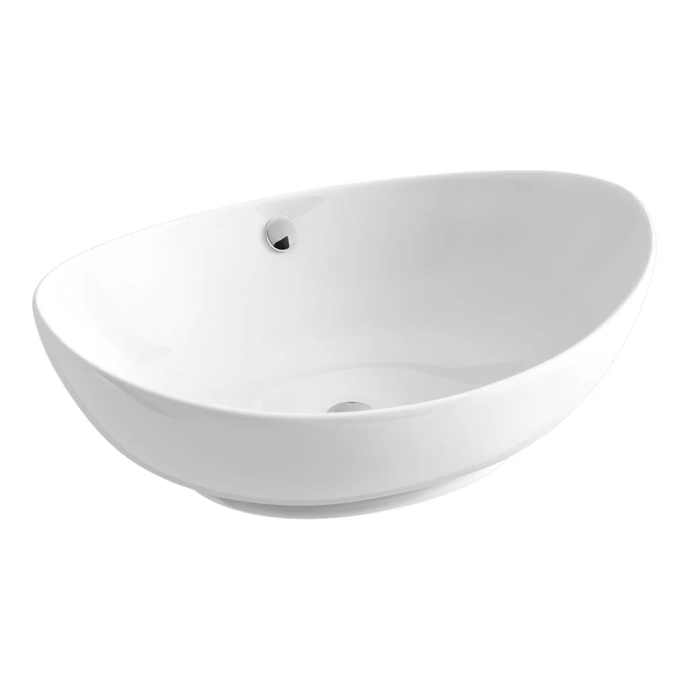 Arezzo Stone Resin Floating Basin Shelf Incl. Oval Basin - 600mm Wide 8 Arezzo Stone Resin Floating Basin Shelf Incl. Oval Basin - 600mm Wide - Image 6