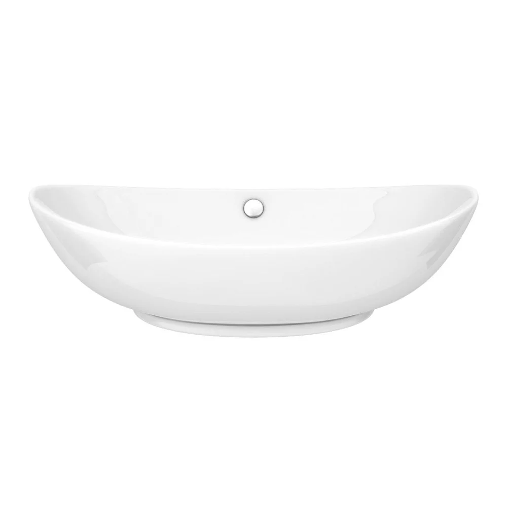 Arezzo Stone Resin Floating Basin Shelf Incl. Oval Basin - 600mm Wide 4 Arezzo Stone Resin Floating Basin Shelf Incl. Oval Basin - 600mm Wide - Image 2