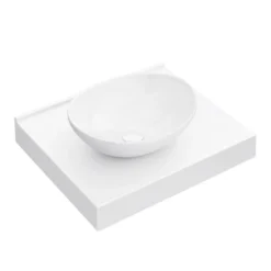 Arezzo Stone Resin Floating Basin Shelf Incl. Oval Basin - 600mm Wide 11 Arezzo Stone Resin Floating Basin Shelf Incl. Oval Basin - 600mm Wide -Victorian Plumbing Shop az6mwslfb1 l