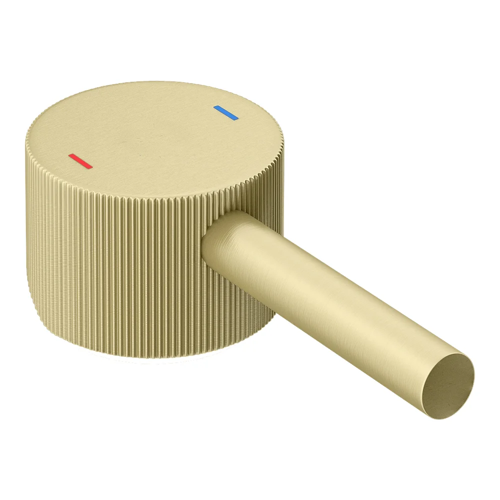 Arezzo Fluted Round Brushed Brass Basin Mono Mixer 5 Arezzo Fluted Round Brushed Brass Basin Mono Mixer - Image 3