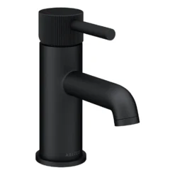 Arezzo Fluted Round Matt Black Basin Mono Mixer 17 Arezzo Fluted Round Matt Black Basin Mono Mixer -Victorian Plumbing Shop az8tmbfdetailv1