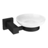Arezzo Matt Black Soap Dish & Holder -Victorian Plumbing Shop azb34 nl