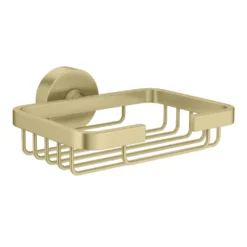 Arezzo Brushed Brass Soap Basket 7 Arezzo Brushed Brass Soap Basket -Victorian Plumbing Shop azbb324 d2