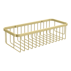 Arezzo Brushed Brass 300mm Wire Shower Basket