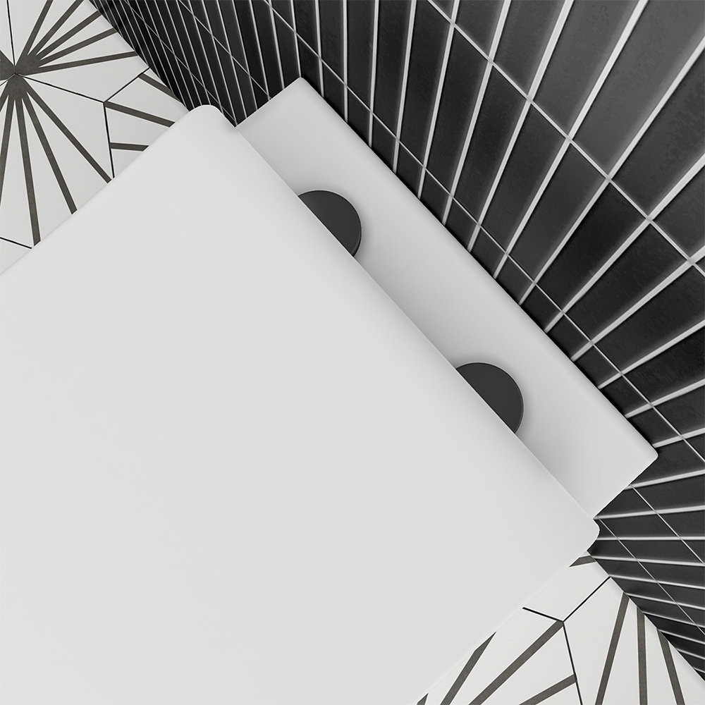 Arezzo BTW Toilet Pan With Soft Close Seat + Concealed Cistern (Matt Black Hinges & Flush Plate) 8 Arezzo BTW Toilet Pan With Soft Close Seat + Concealed Cistern (Matt Black Hinges & Flush Plate) - Image 6