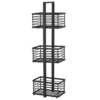 Arezzo 3-Tier Freestanding Shower Caddy Matt Black -Victorian Plumbing Shop azfscmb l2
