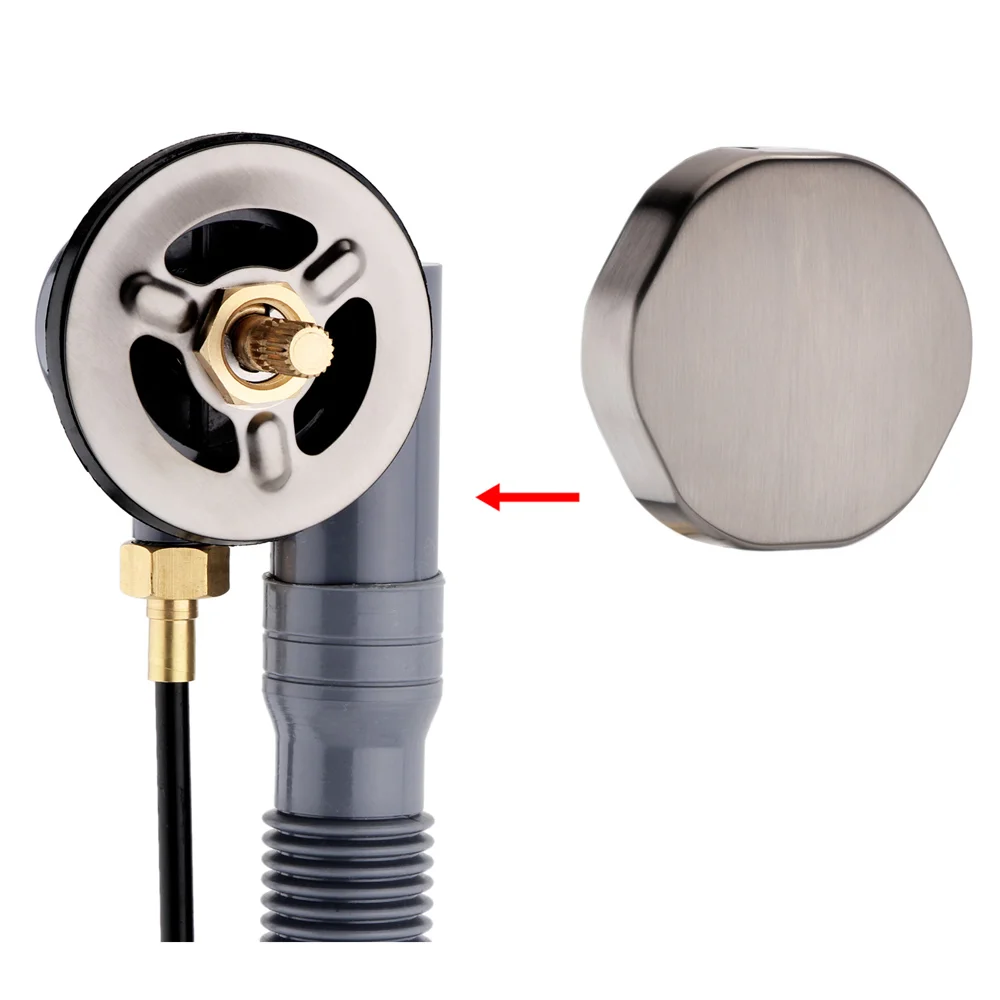 Arezzo Gunmetal Grey Bath Pop-up Waste & Overflow 4 Arezzo Gunmetal Grey Bath Pop-up Waste & Overflow - Image 2